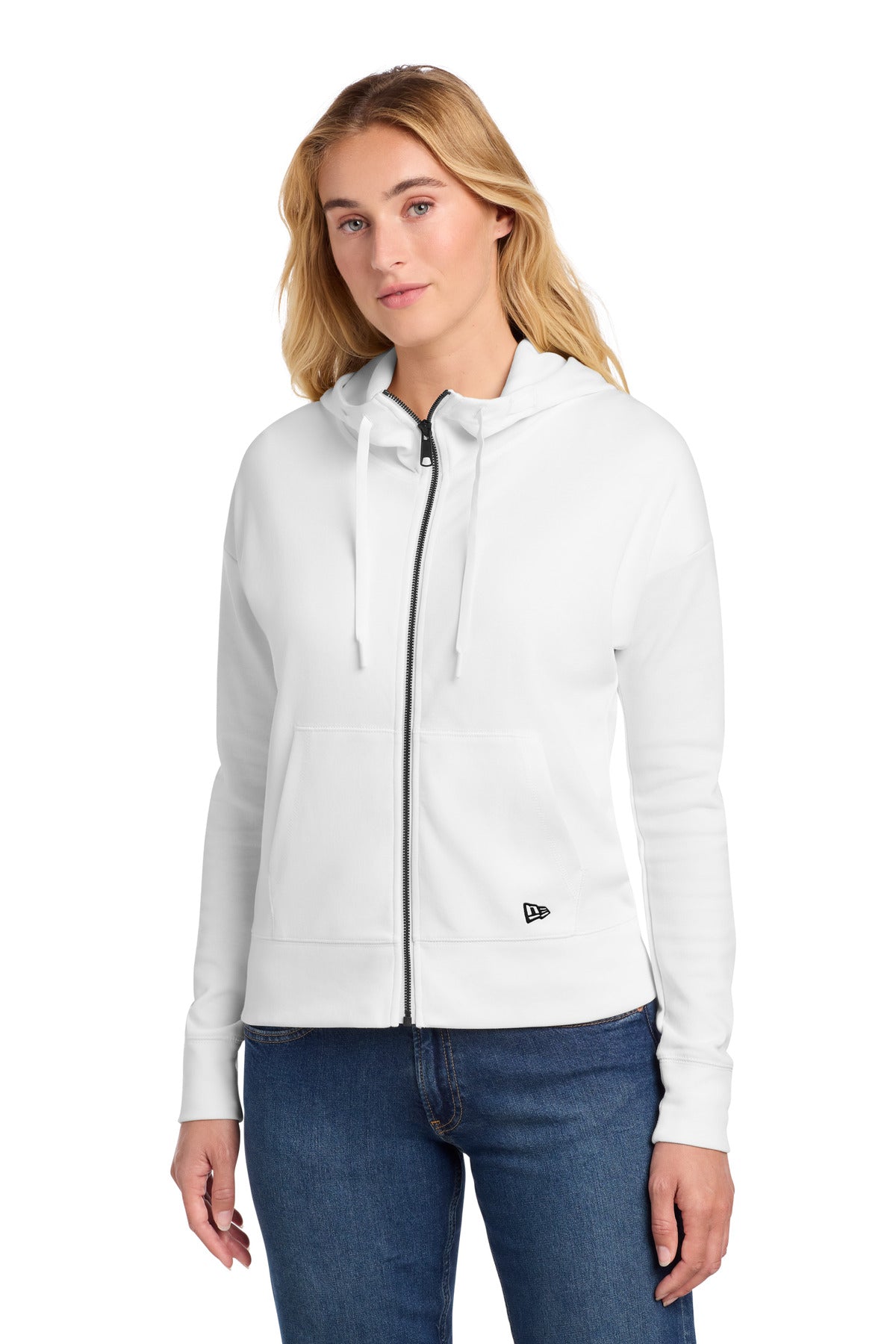 New Era Women's STS Full-Zip Hoodie - Fan White
