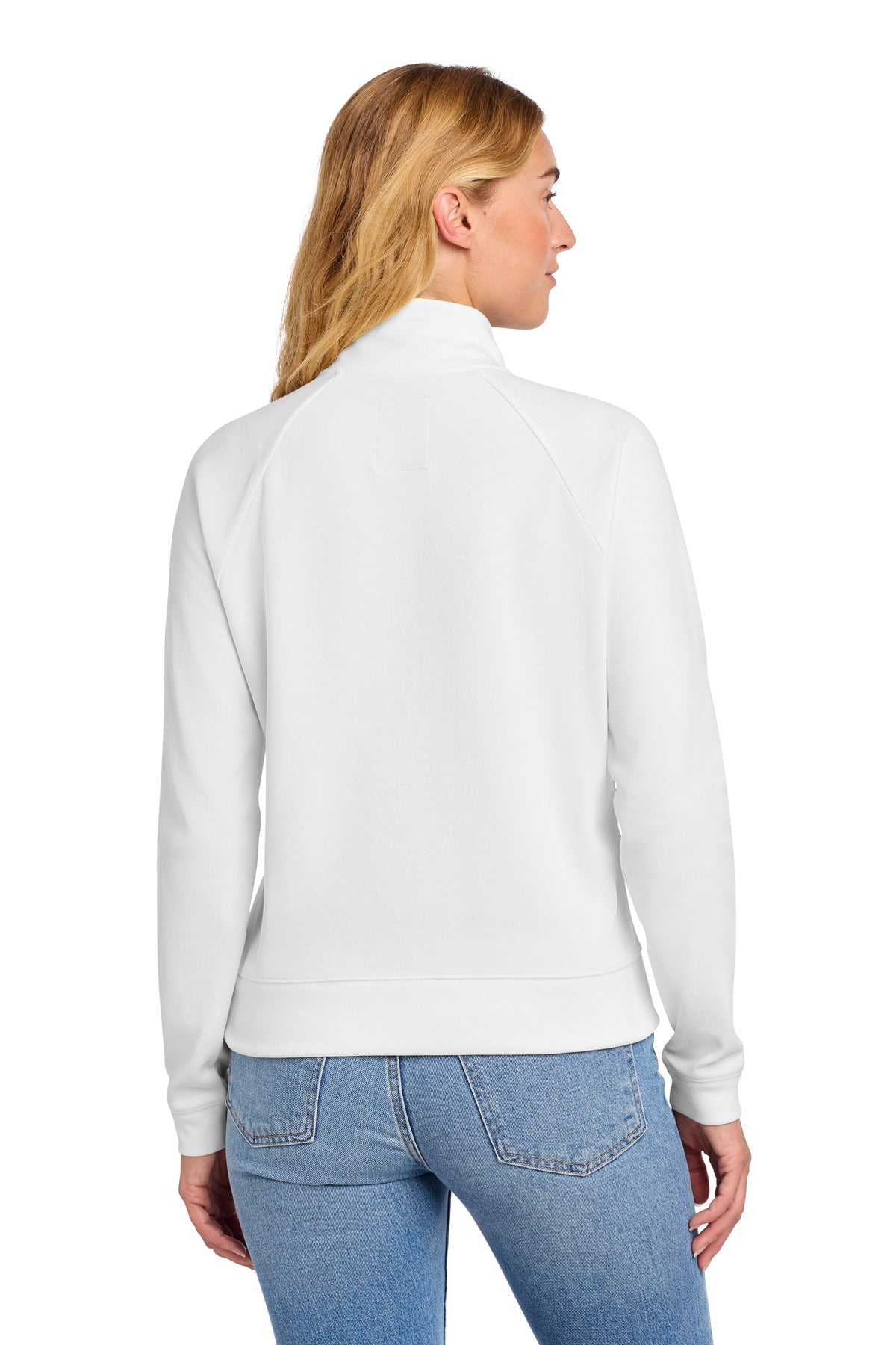 New Era Women's STS 1/2-Zip - Fan White