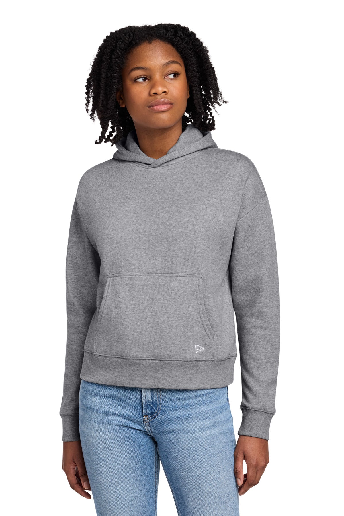 New Era Women's Comeback Fleece Pullover Hoodie - Athletic Heather