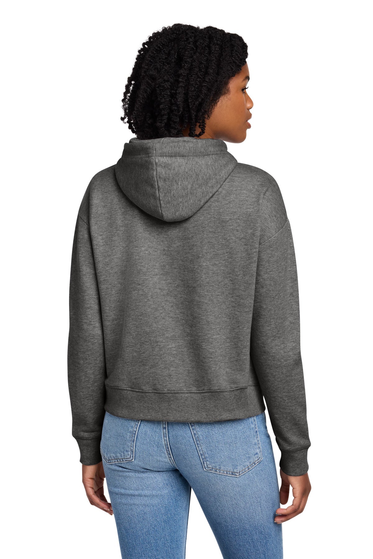New Era Women's Comeback Fleece Pullover Hoodie - Dark Heather Grey