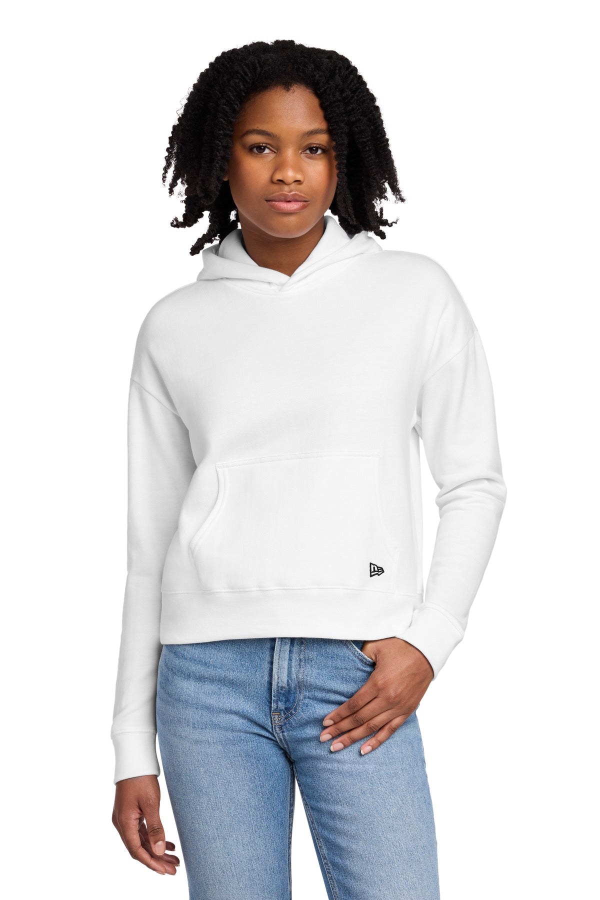 New Era Women's Comeback Fleece Pullover Hoodie - White