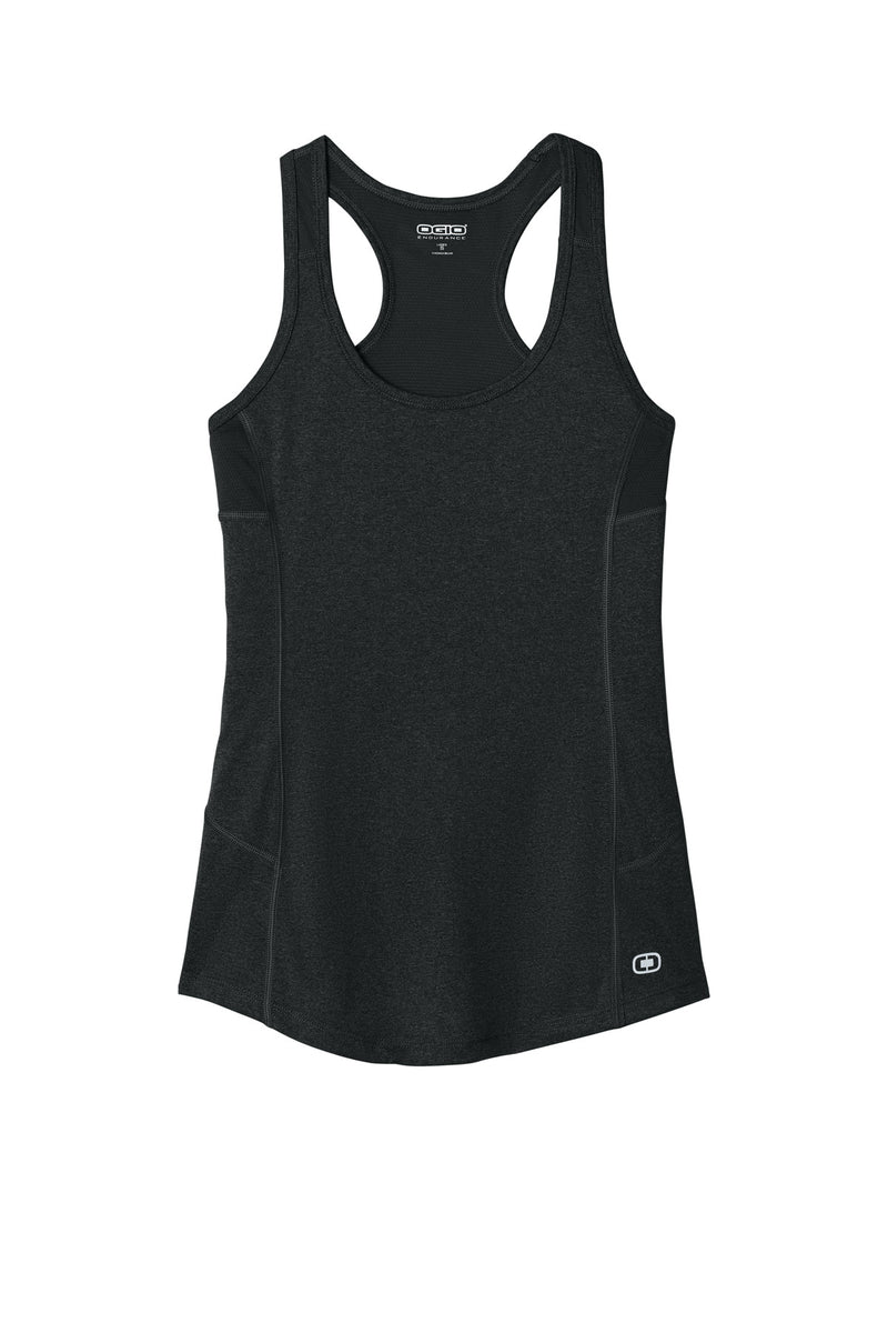 OGIO Women's Racerback Pulse Tank - Blacktop