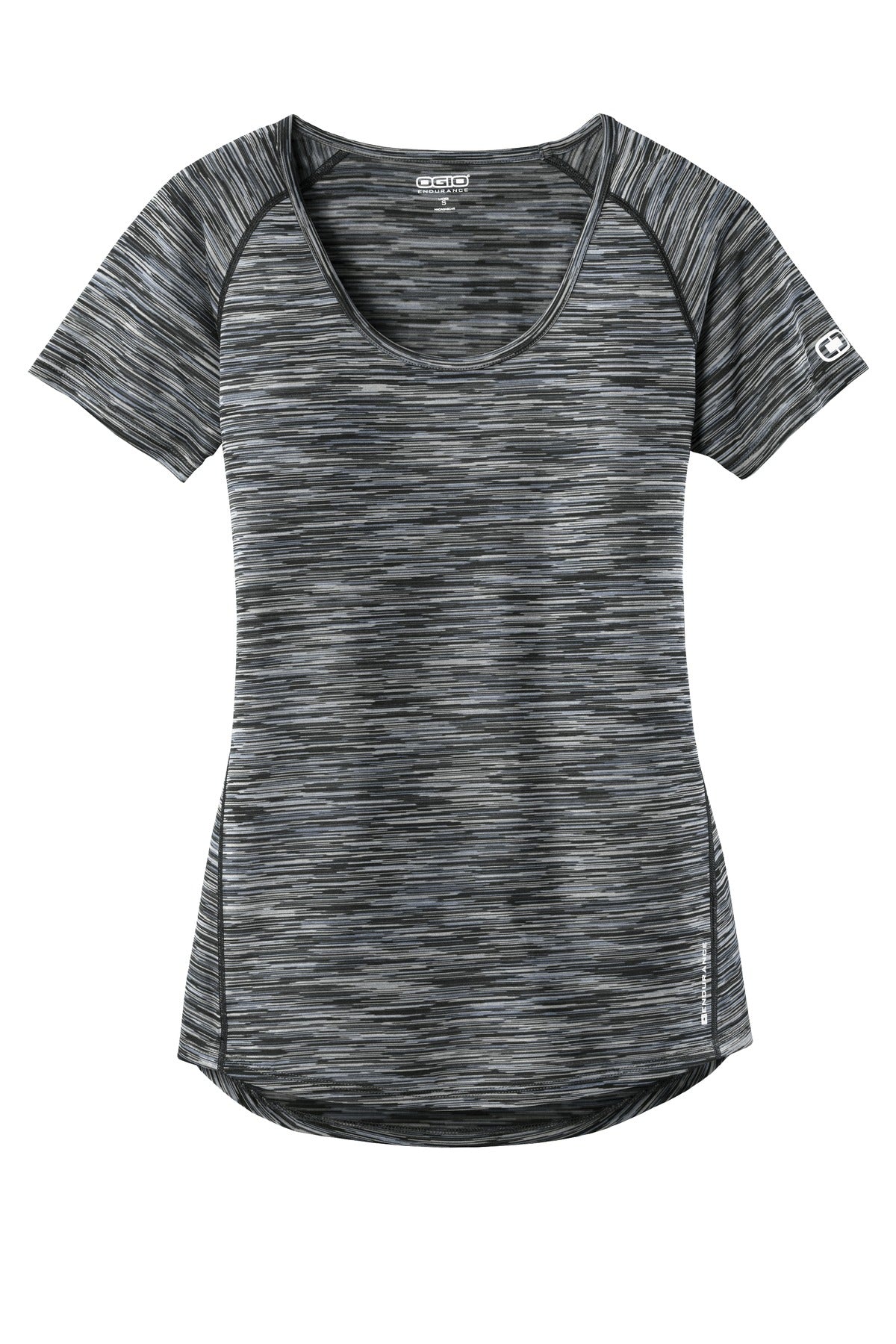 OGIO  Women's Verge Scoop Neck - Blacktop Space Dye