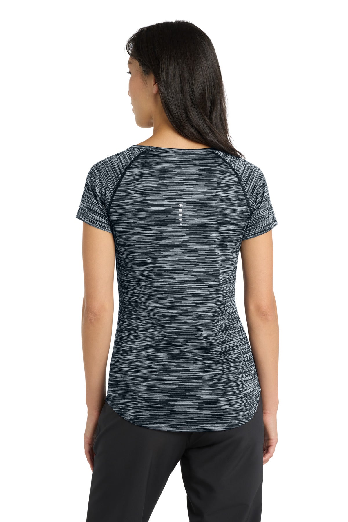 OGIO  Women's Verge Scoop Neck - Blacktop Space Dye