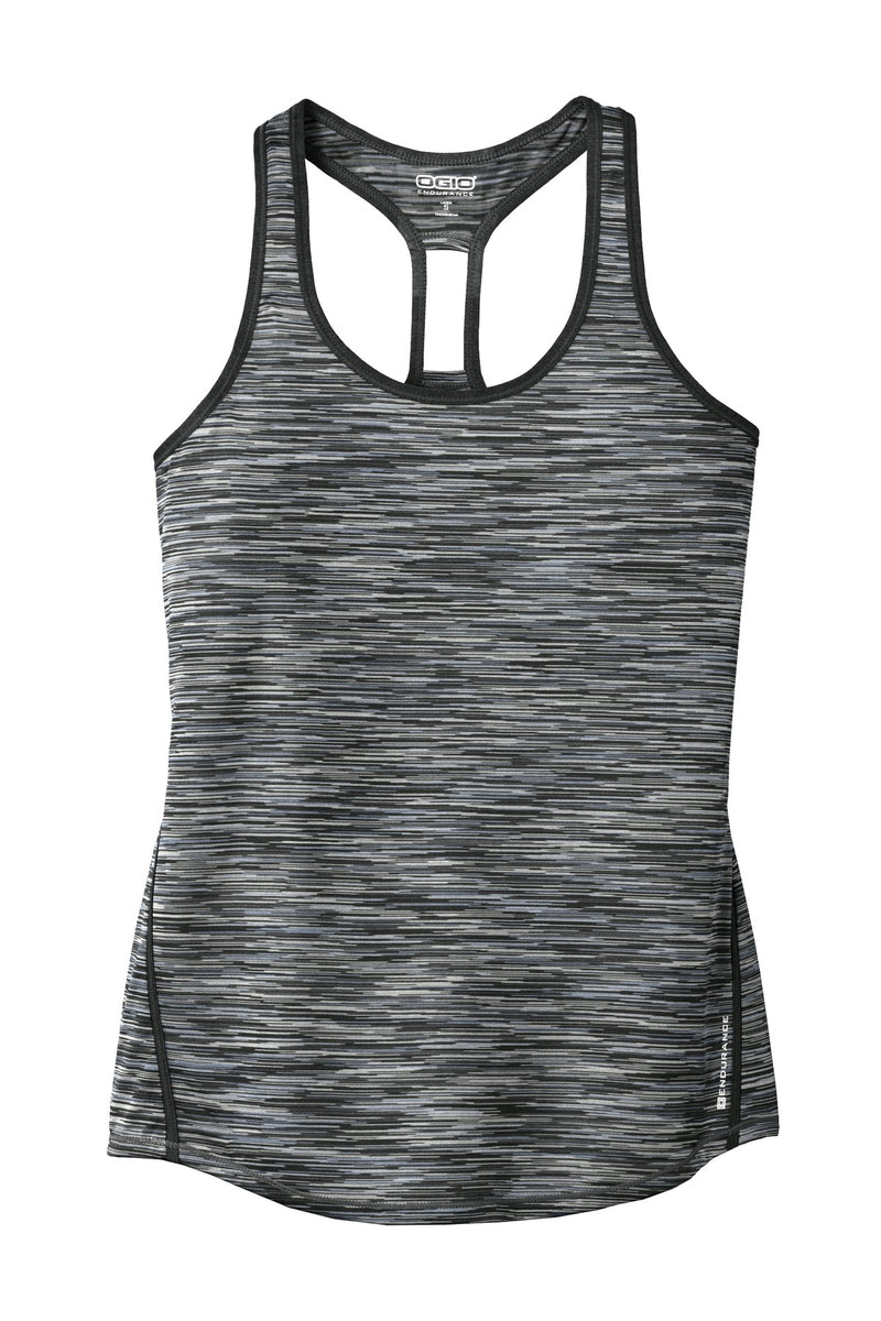 OGIO  Women's Verge Racerback Tank - Blacktop Space Dye