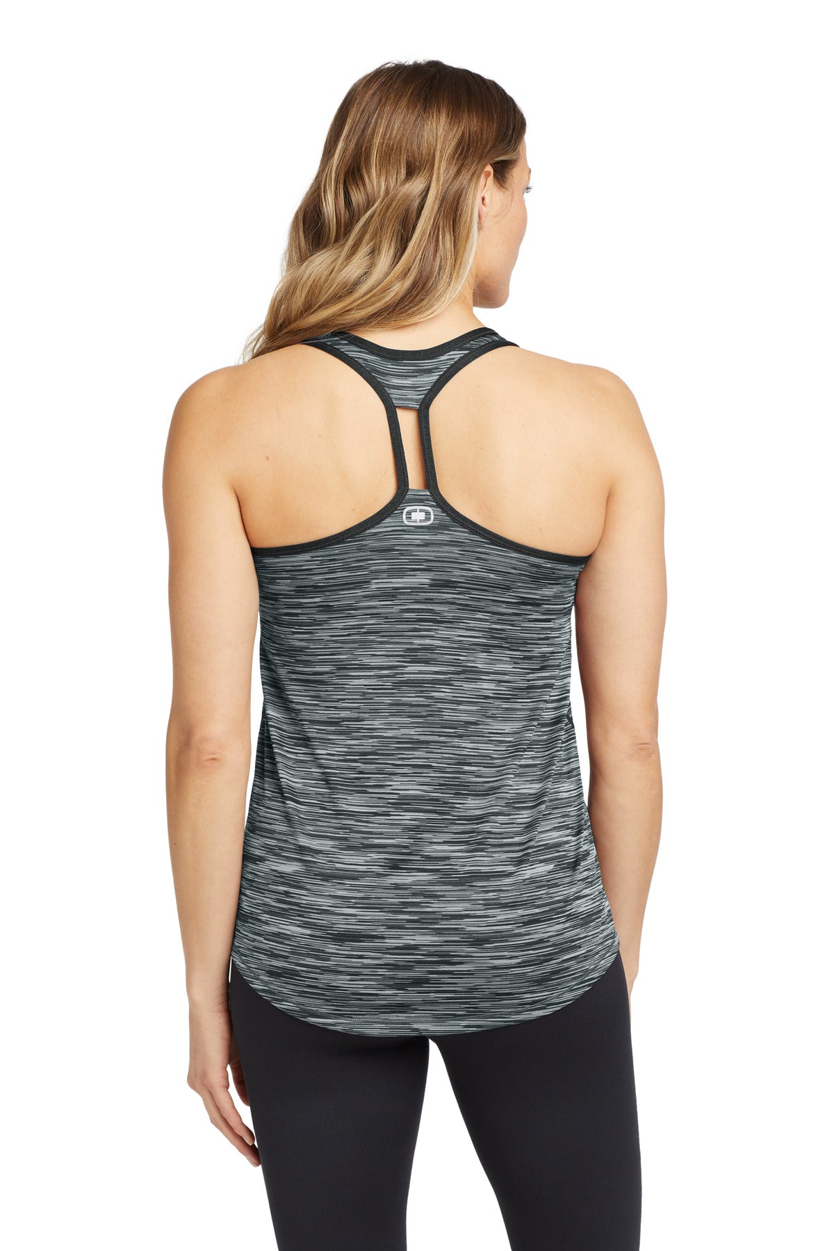 OGIO  Women's Verge Racerback Tank - Blacktop Space Dye