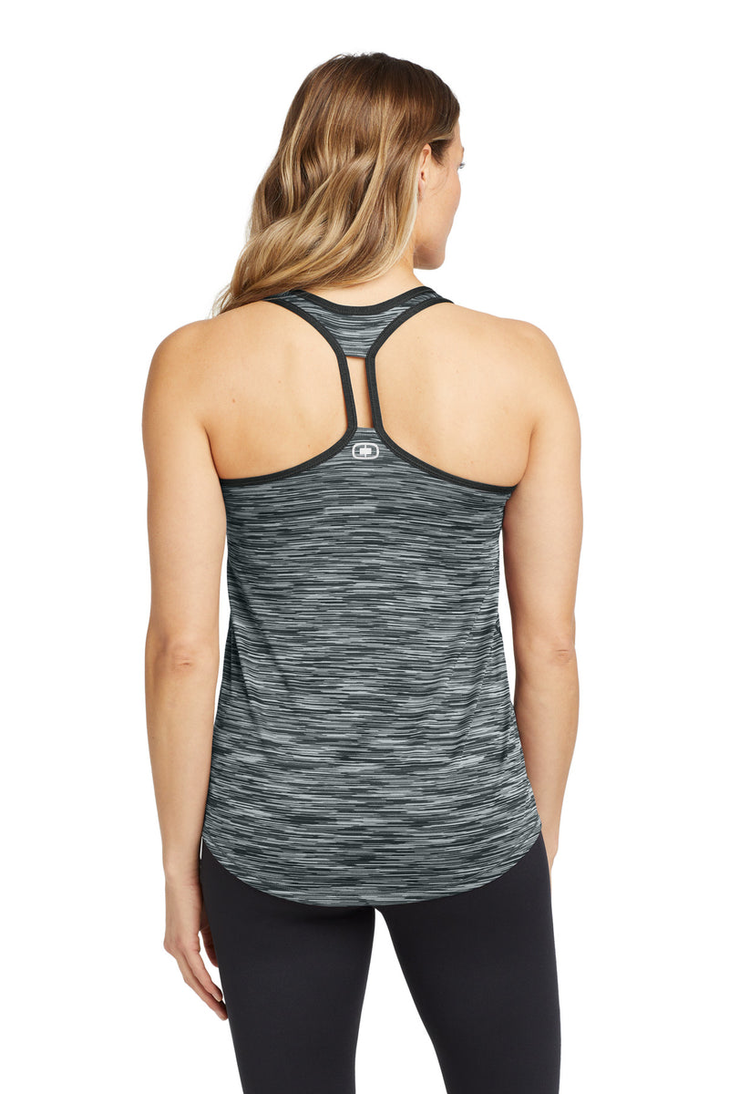 OGIO  Women's Verge Racerback Tank - Blacktop Space Dye
