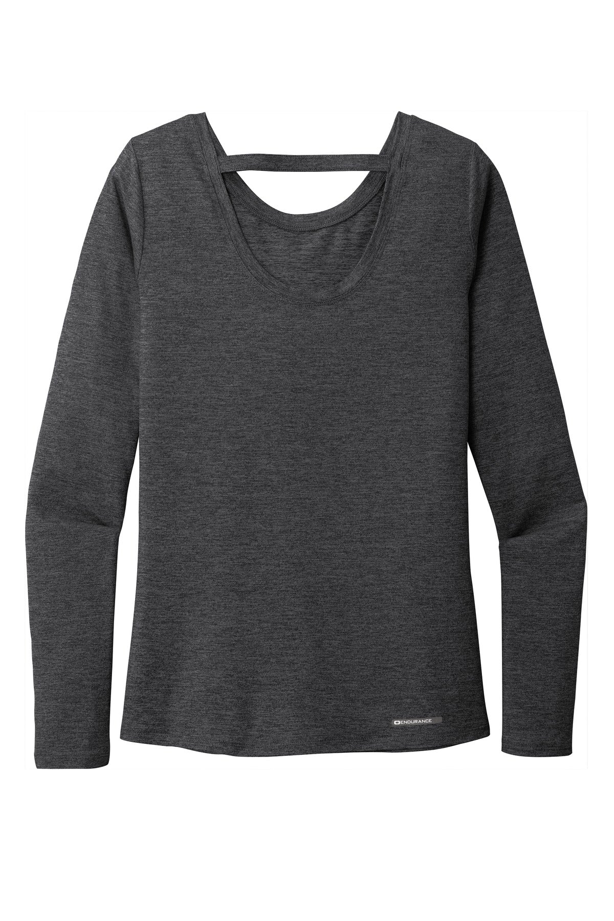 OGIO  Women's Force Long Sleeve Tee - Blacktop Heather