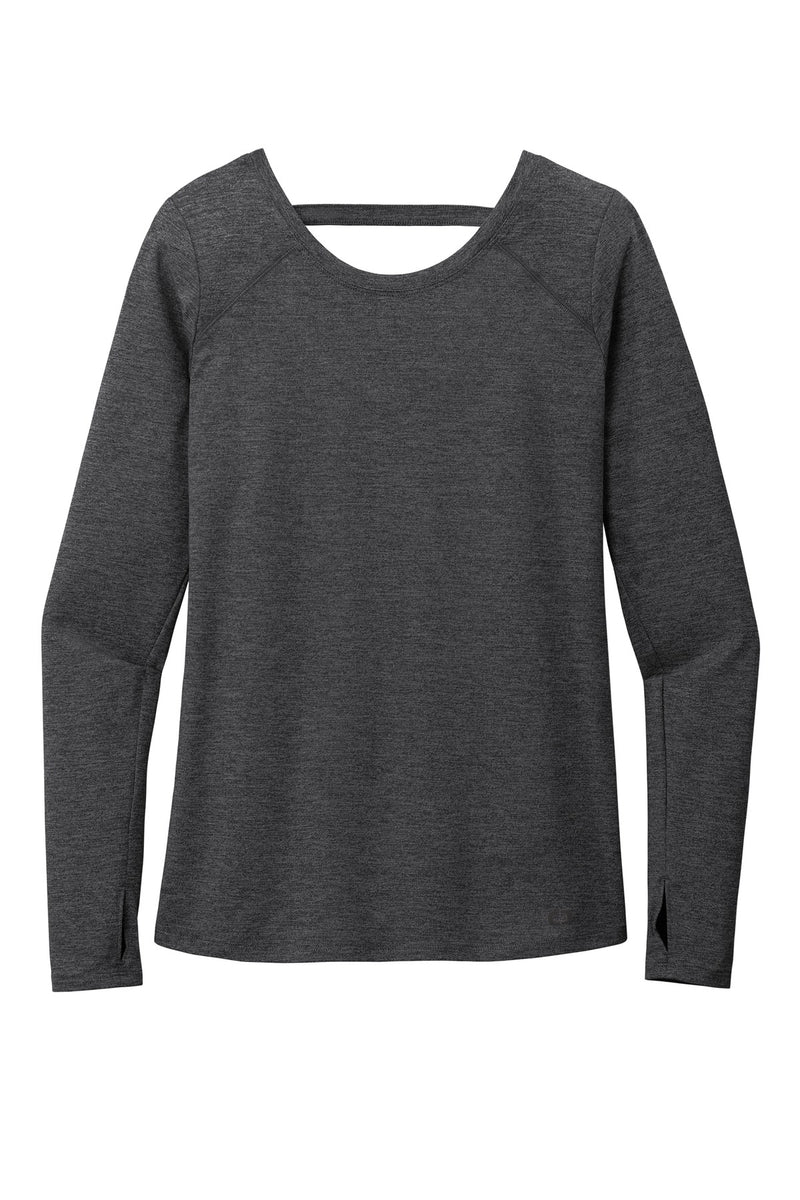 OGIO  Women's Force Long Sleeve Tee - Blacktop Heather