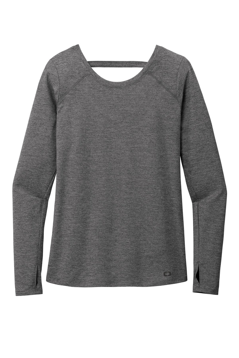 OGIO  Women's Force Long Sleeve Tee - Gear Grey Heather