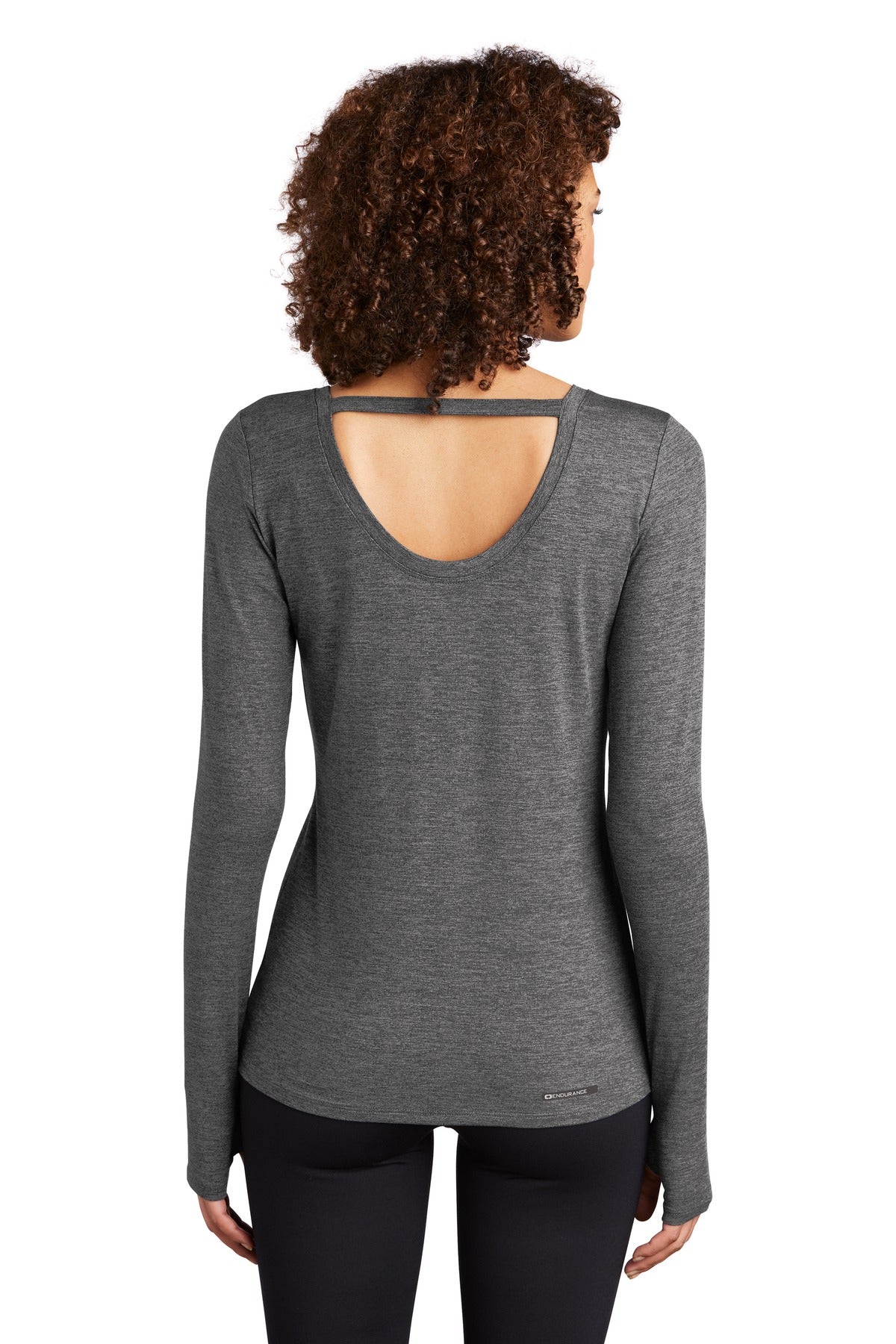 OGIO  Women's Force Long Sleeve Tee - Gear Grey Heather
