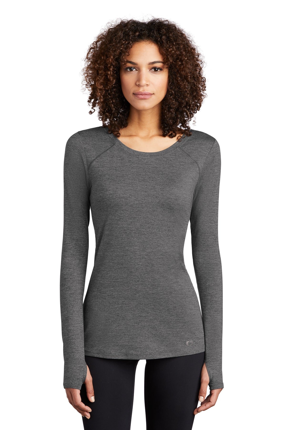 OGIO  Women's Force Long Sleeve Tee - Gear Grey Heather