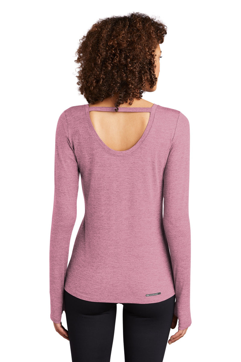 OGIO  Women's Force Long Sleeve Tee - Lilac Heather