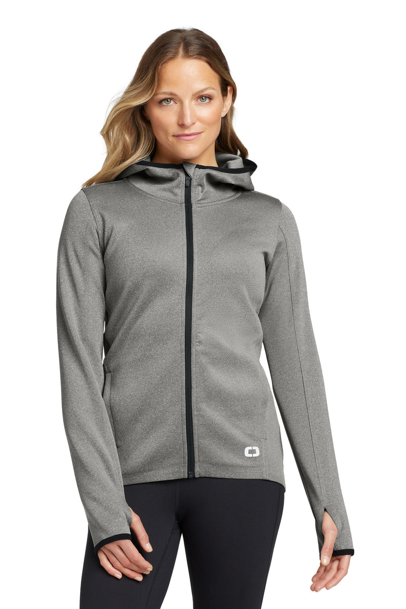 OGIO  Women's Stealth Full-Zip Jacket - Heather Grey