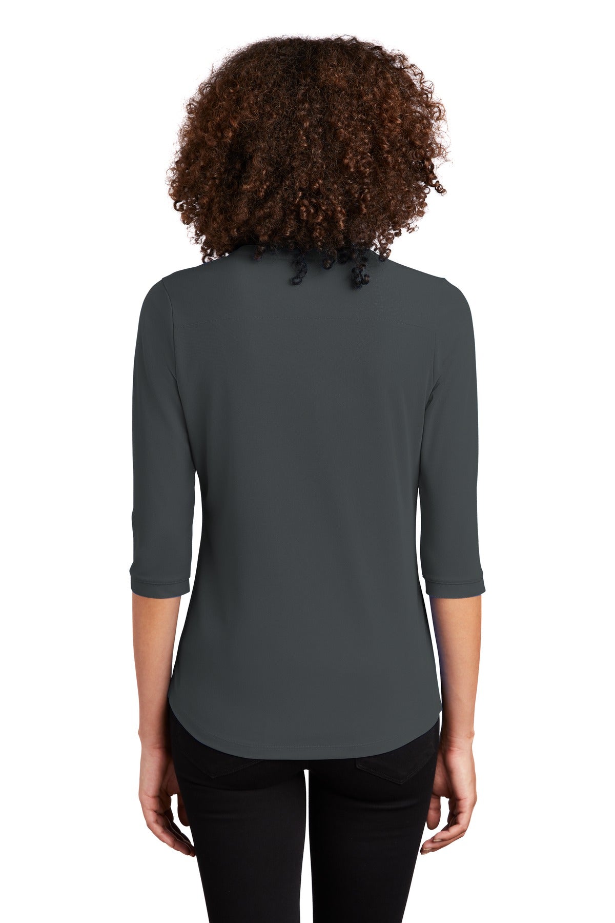 OGIO Women's Jewel Henley - Diesel Grey