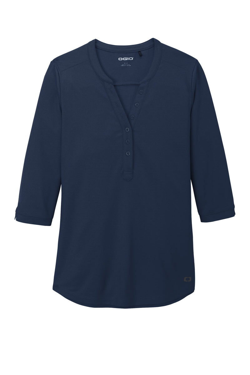 OGIO Women's Jewel Henley - Navy