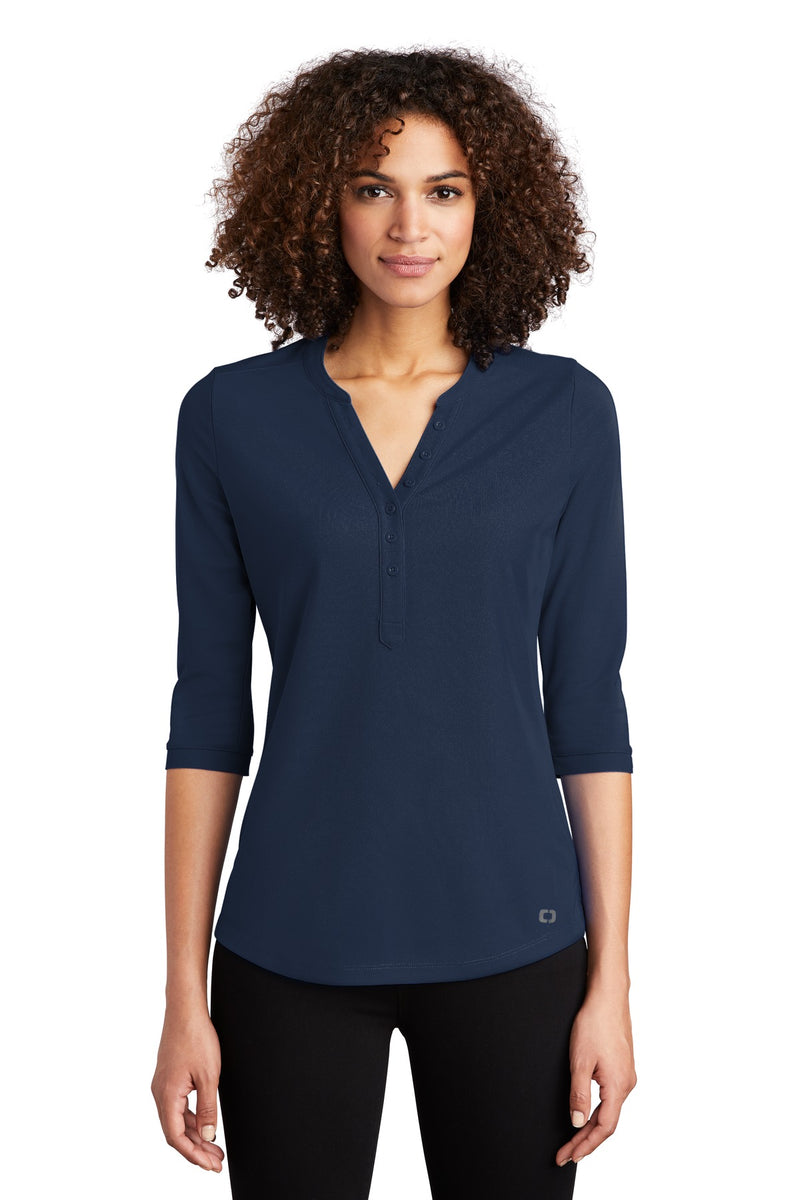 OGIO Women's Jewel Henley - Navy