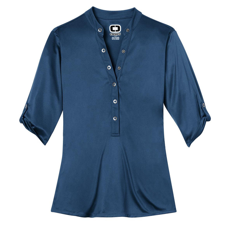 OGIO - Crush Henley - Blue Indigo