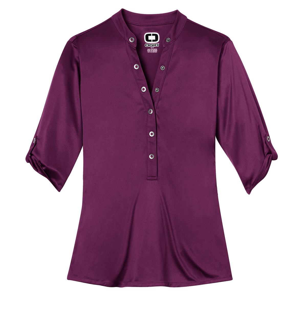 OGIO - Crush Henley - Purple Luxe