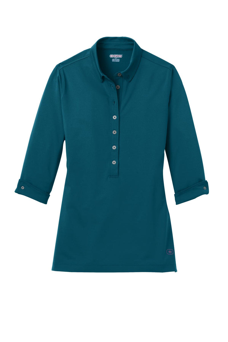 OGIO Women's Gauge Polo - Teal Throttle