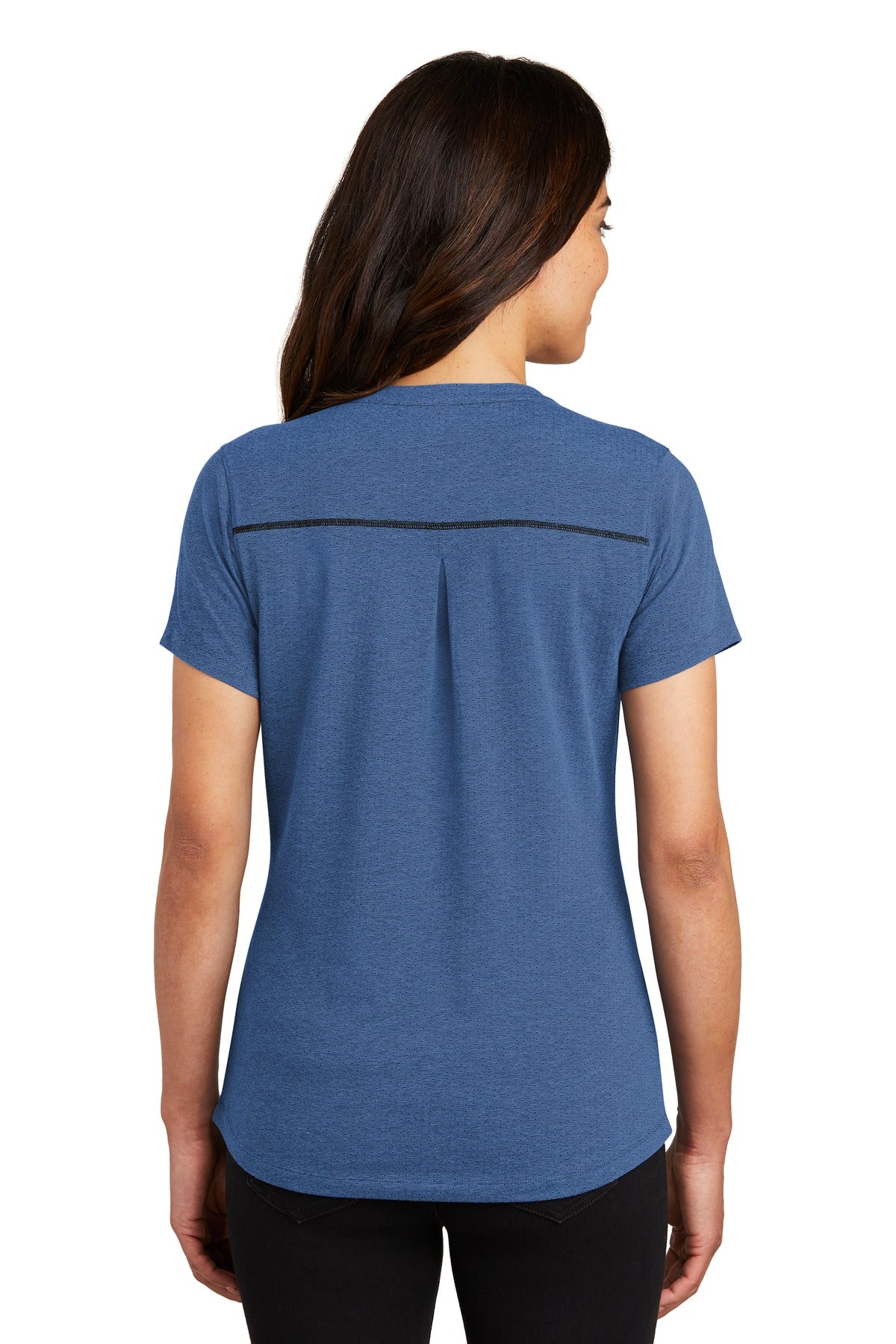 OGIO   Women's Tread Henley - Blue Heather