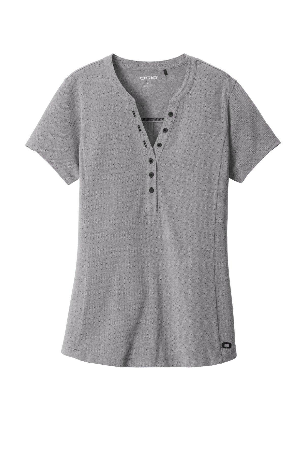 OGIO   Women's Tread Henley - Grey Heather