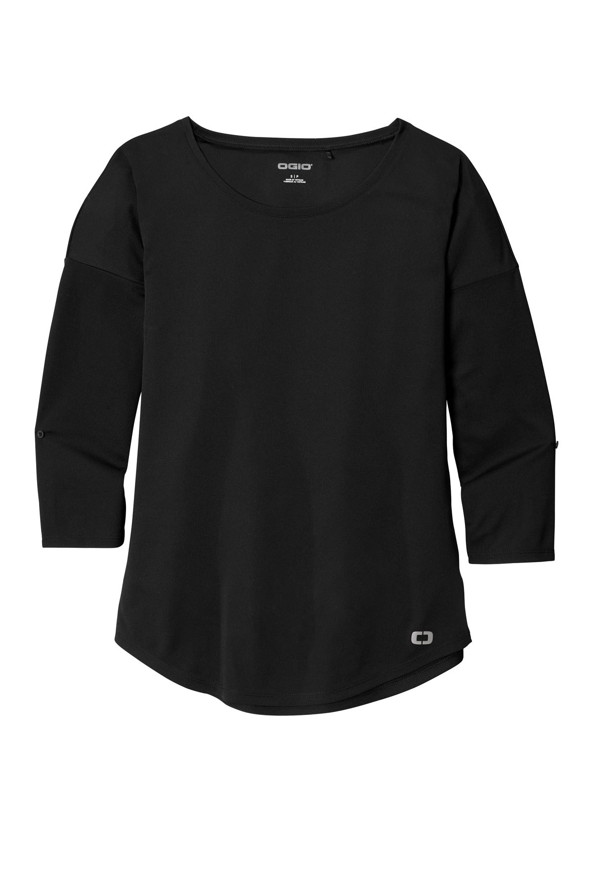 OGIO  Women's Gravitate Scoop 3/4-Sleeve - Blacktop