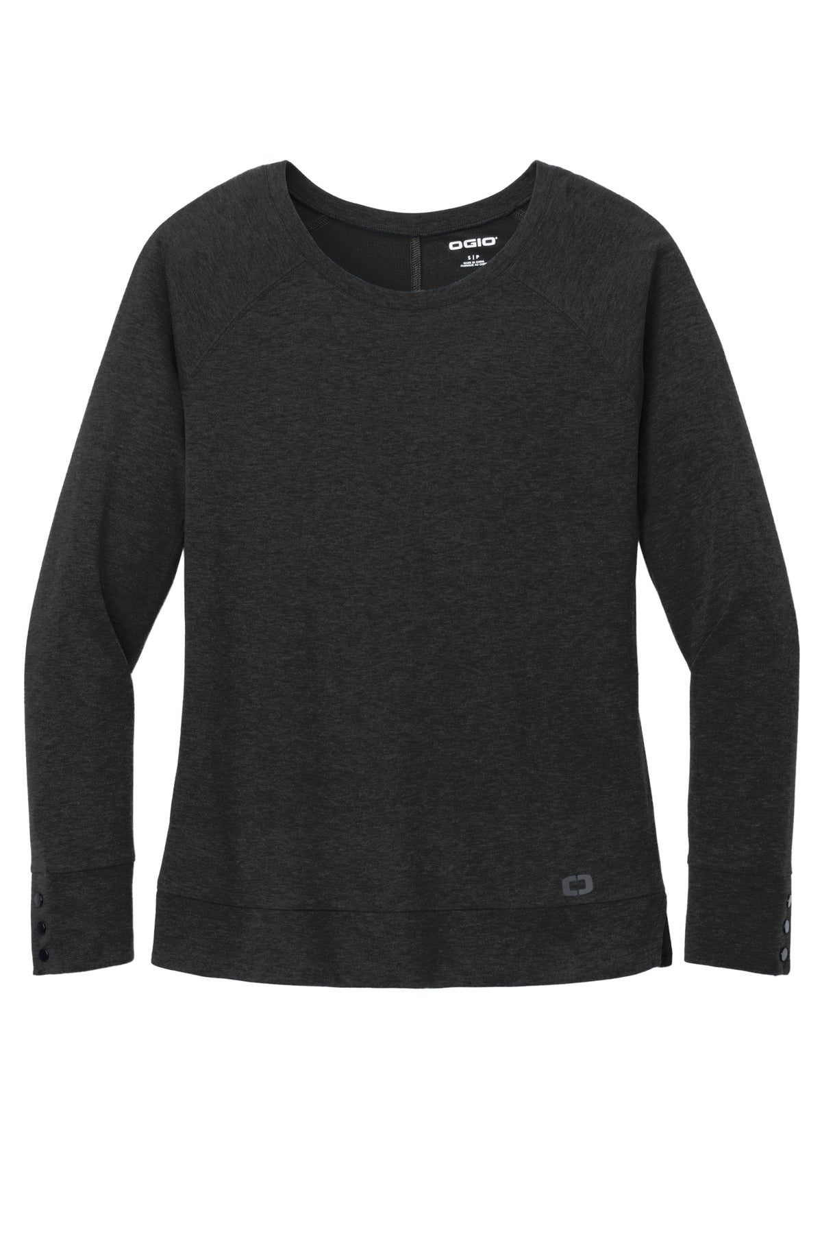 OGIO Women's Command Long Sleeve Scoop Neck - Blacktop