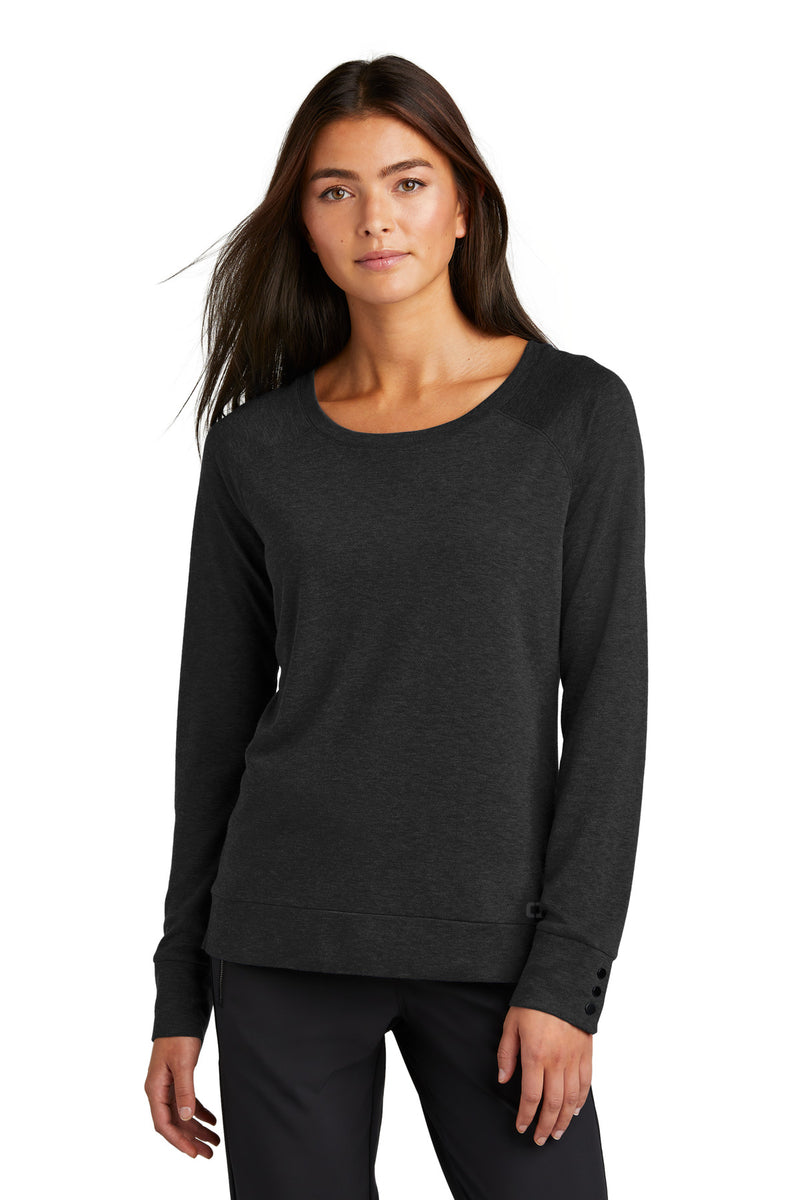 OGIO Women's Command Long Sleeve Scoop Neck - Blacktop