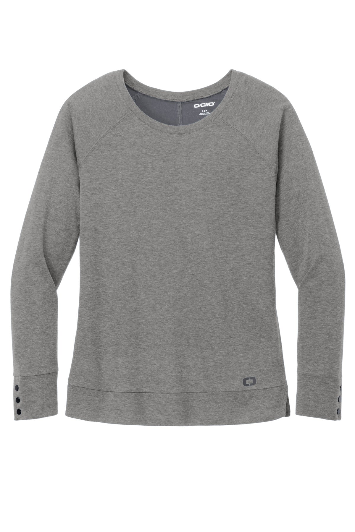 OGIO Women's Command Long Sleeve Scoop Neck - Gear Grey