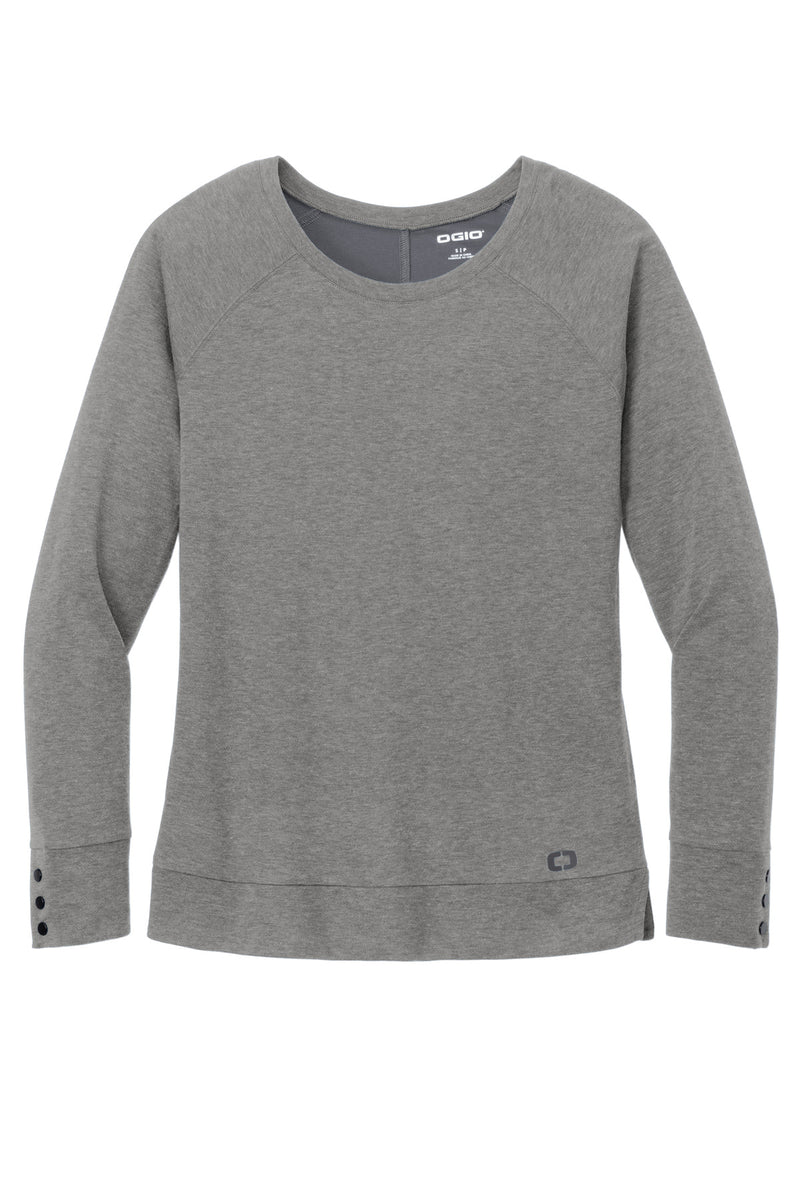 OGIO Women's Command Long Sleeve Scoop Neck - Gear Grey