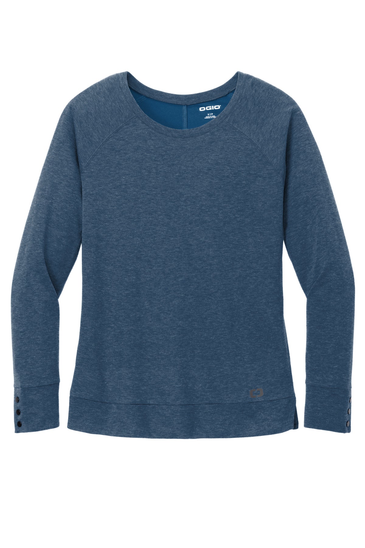 OGIO Women's Command Long Sleeve Scoop Neck - Spar Blue
