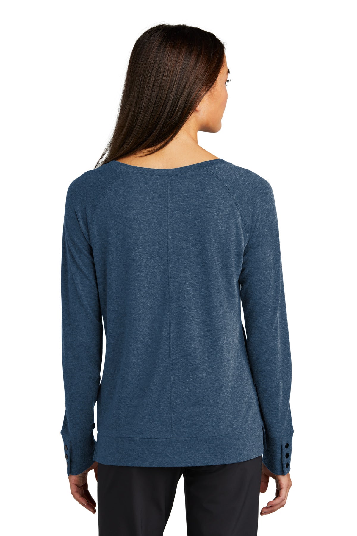 OGIO Women's Command Long Sleeve Scoop Neck - Spar Blue