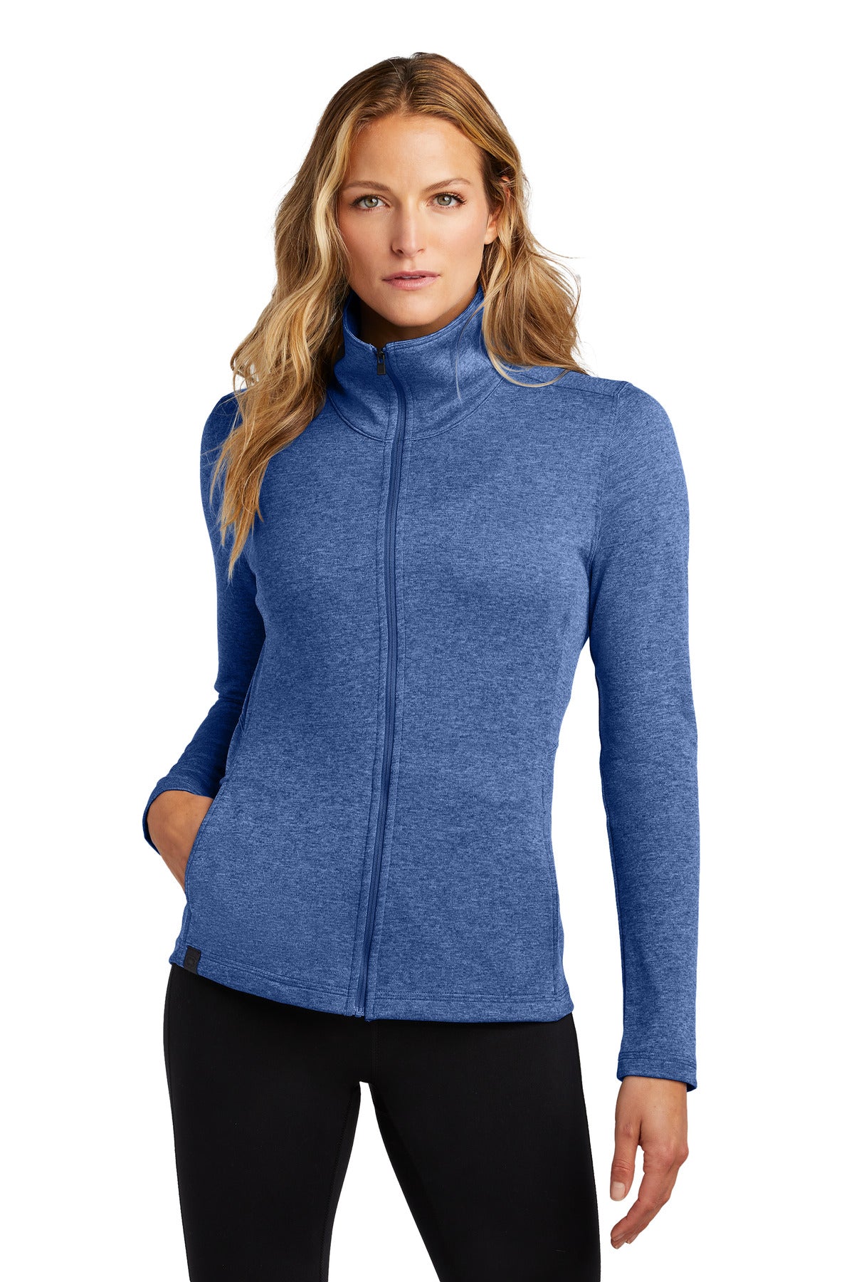 OGIO Women's Pixel Full-Zip - Optic Blue