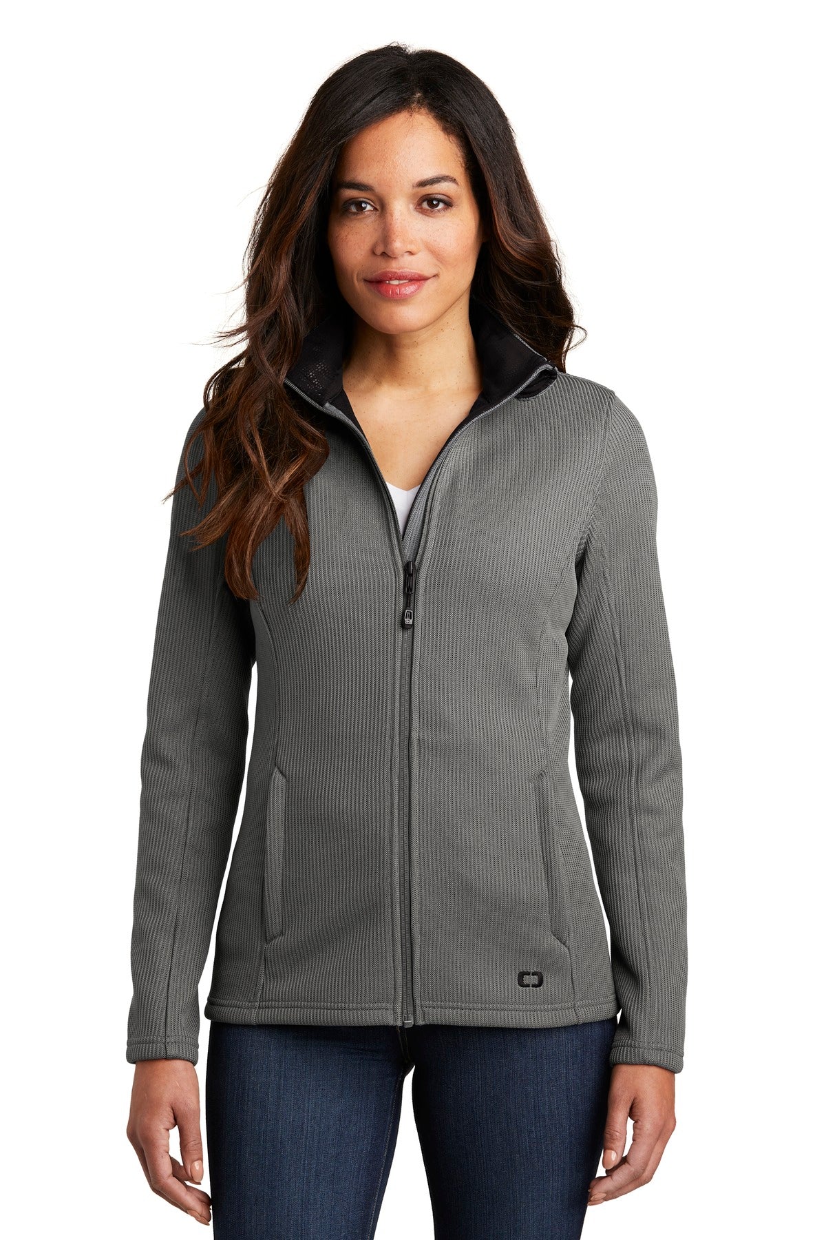 OGIO  Women's Grit Fleece Jacket - Gear Grey