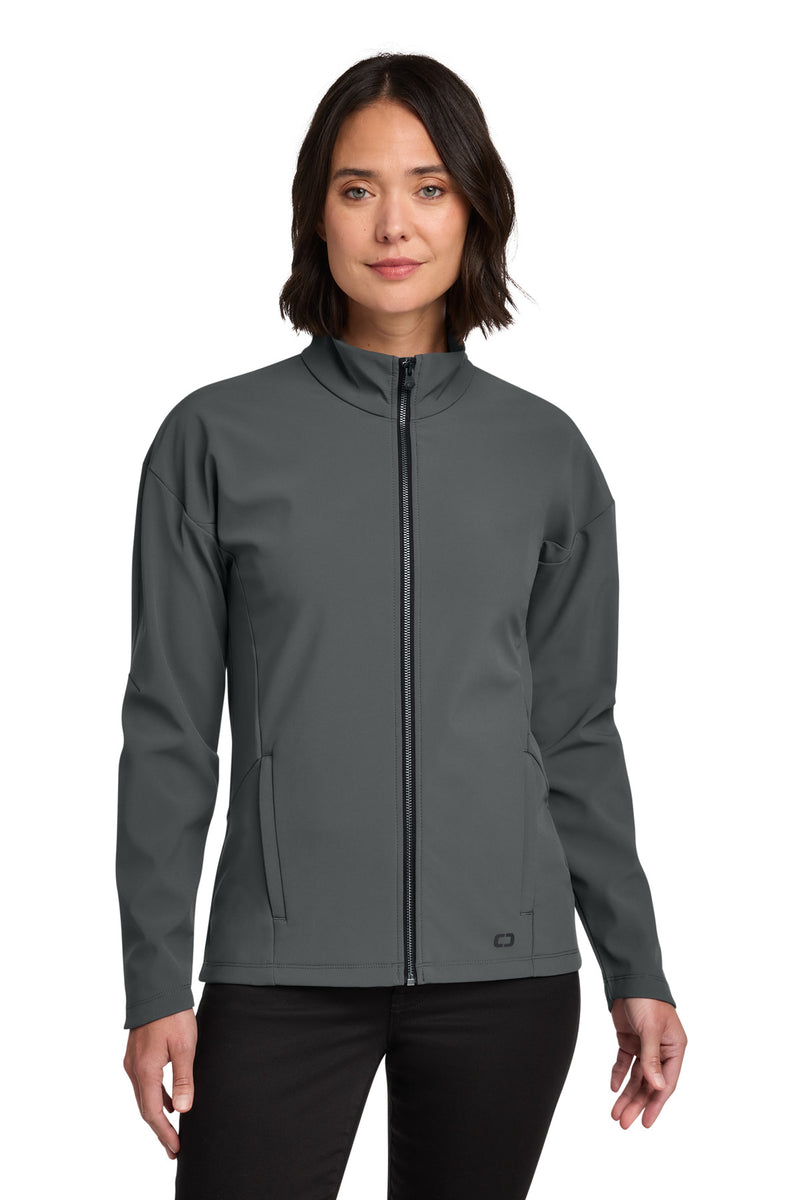 OGIO Women's Commuter Full-Zip Soft Shell - Diesel Grey