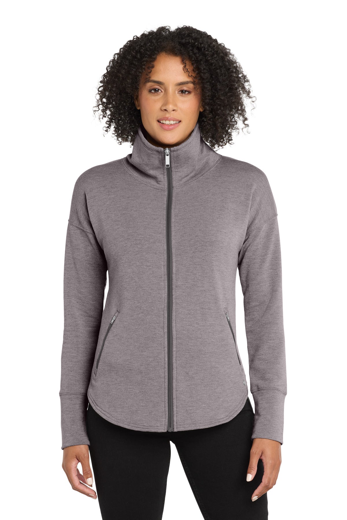 OGIO  Women's Luuma Full-Zip Fleece - Petrol Grey Heather