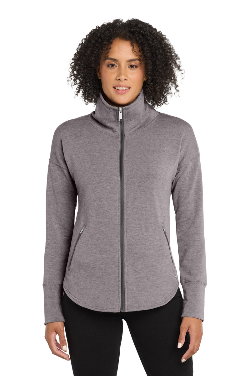 OGIO  Women's Luuma Full-Zip Fleece - Petrol Grey Heather