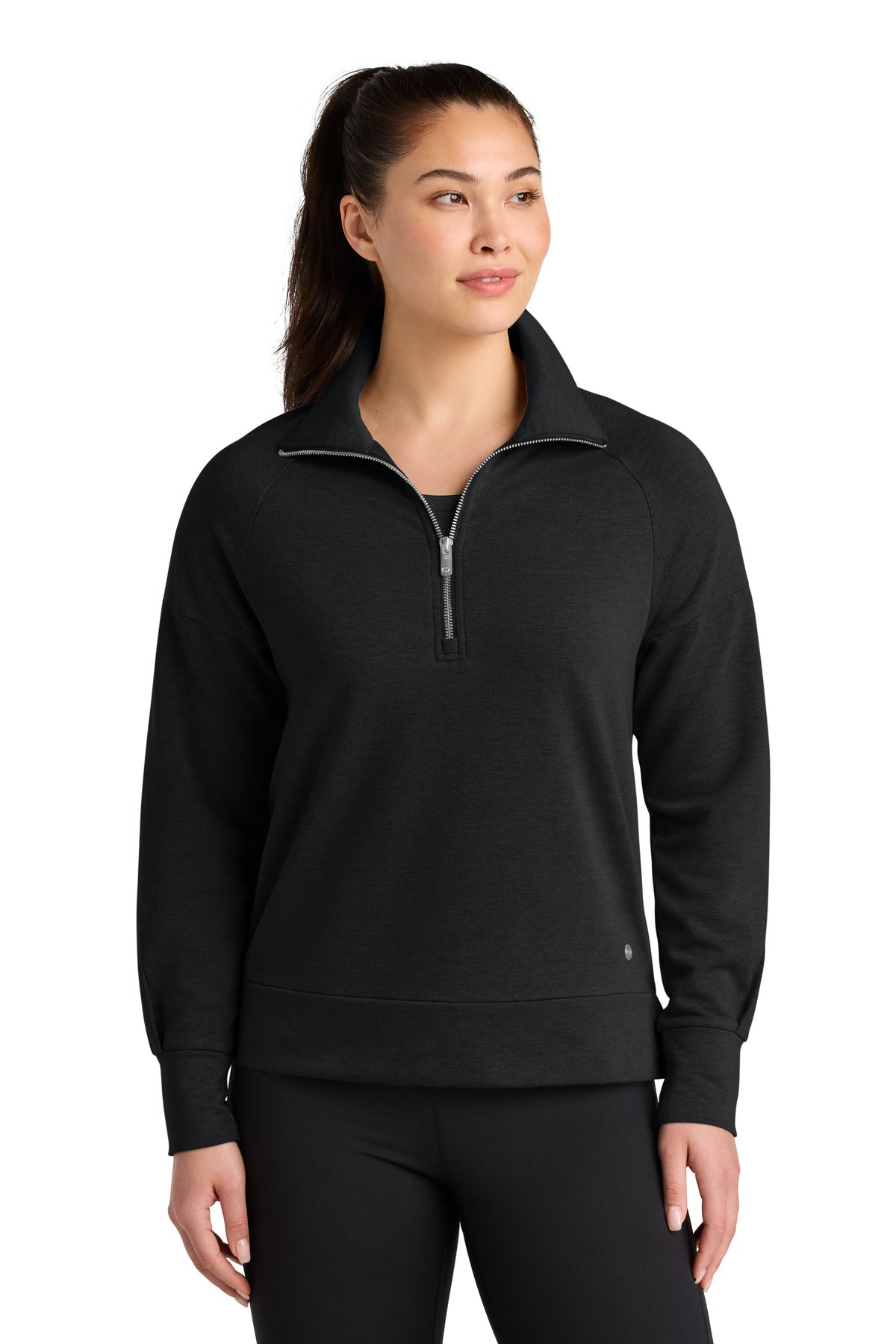 OGIO Women's Luuma 1/2-Zip - Blacktop