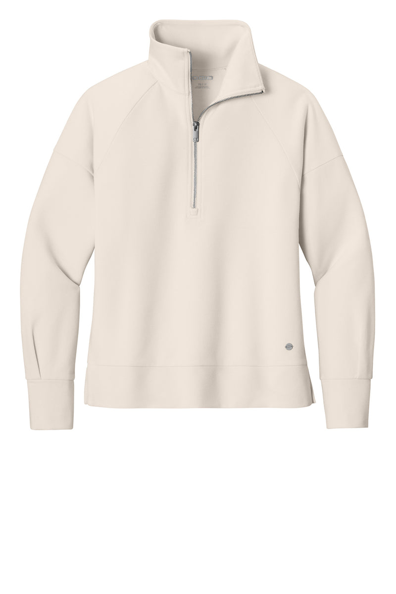 OGIO Women's Luuma 1/2-Zip - Light Suede