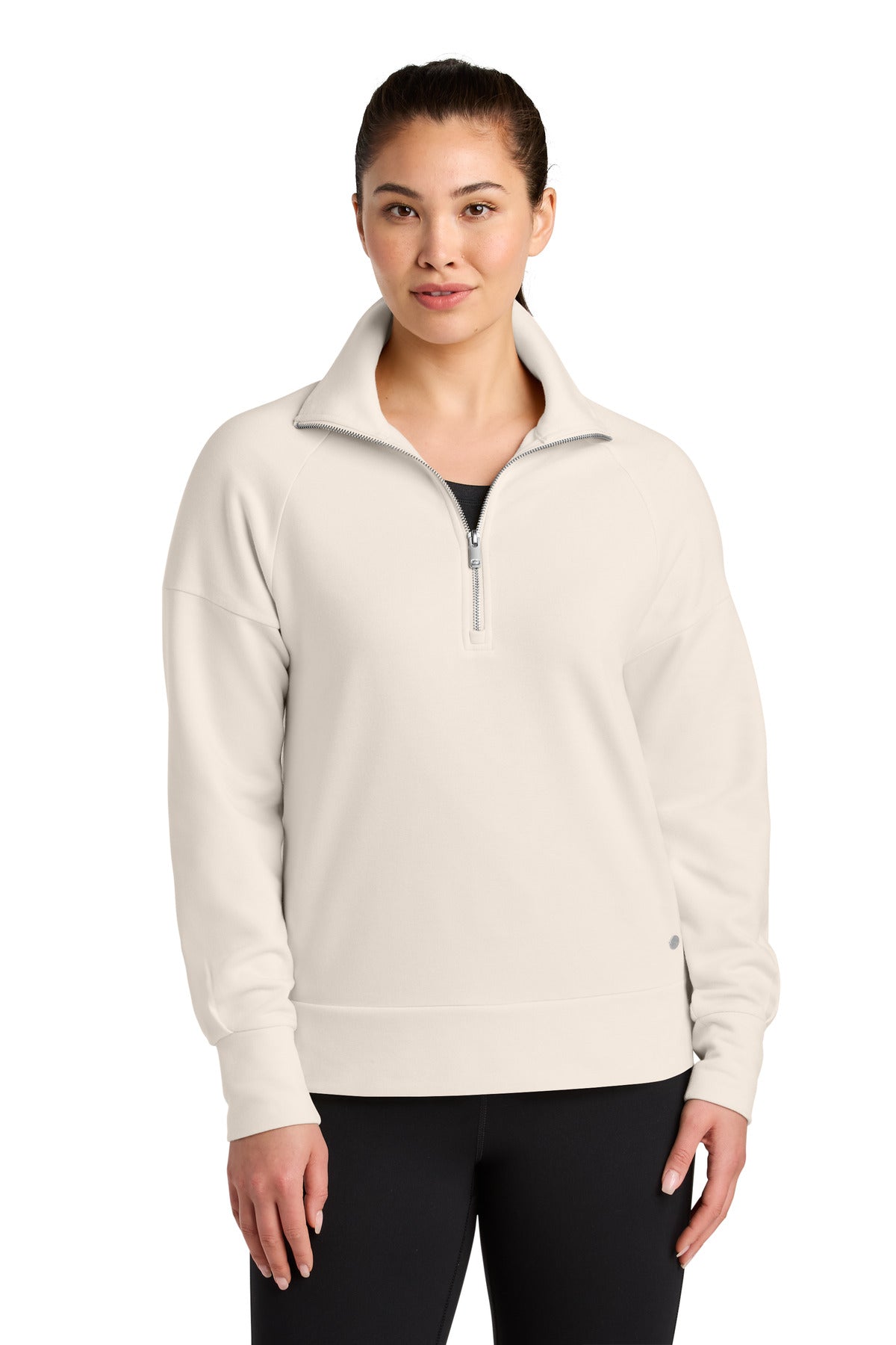 OGIO Women's Luuma 1/2-Zip - Light Suede