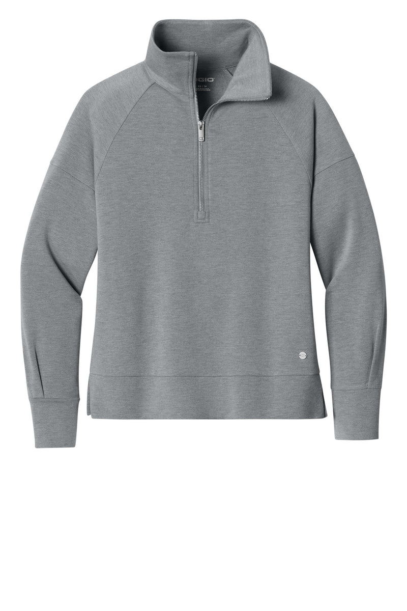 OGIO Women's Luuma 1/2-Zip - Petrol Grey Heather