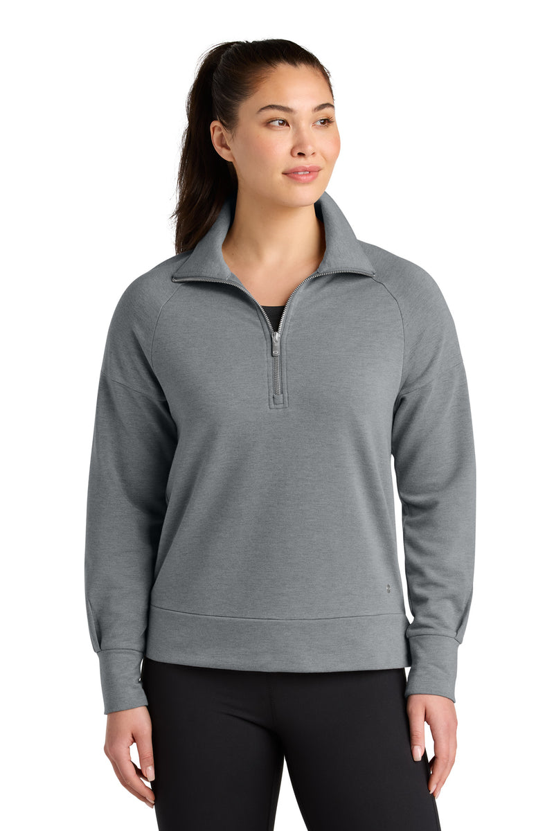 OGIO Women's Luuma 1/2-Zip - Petrol Grey Heather