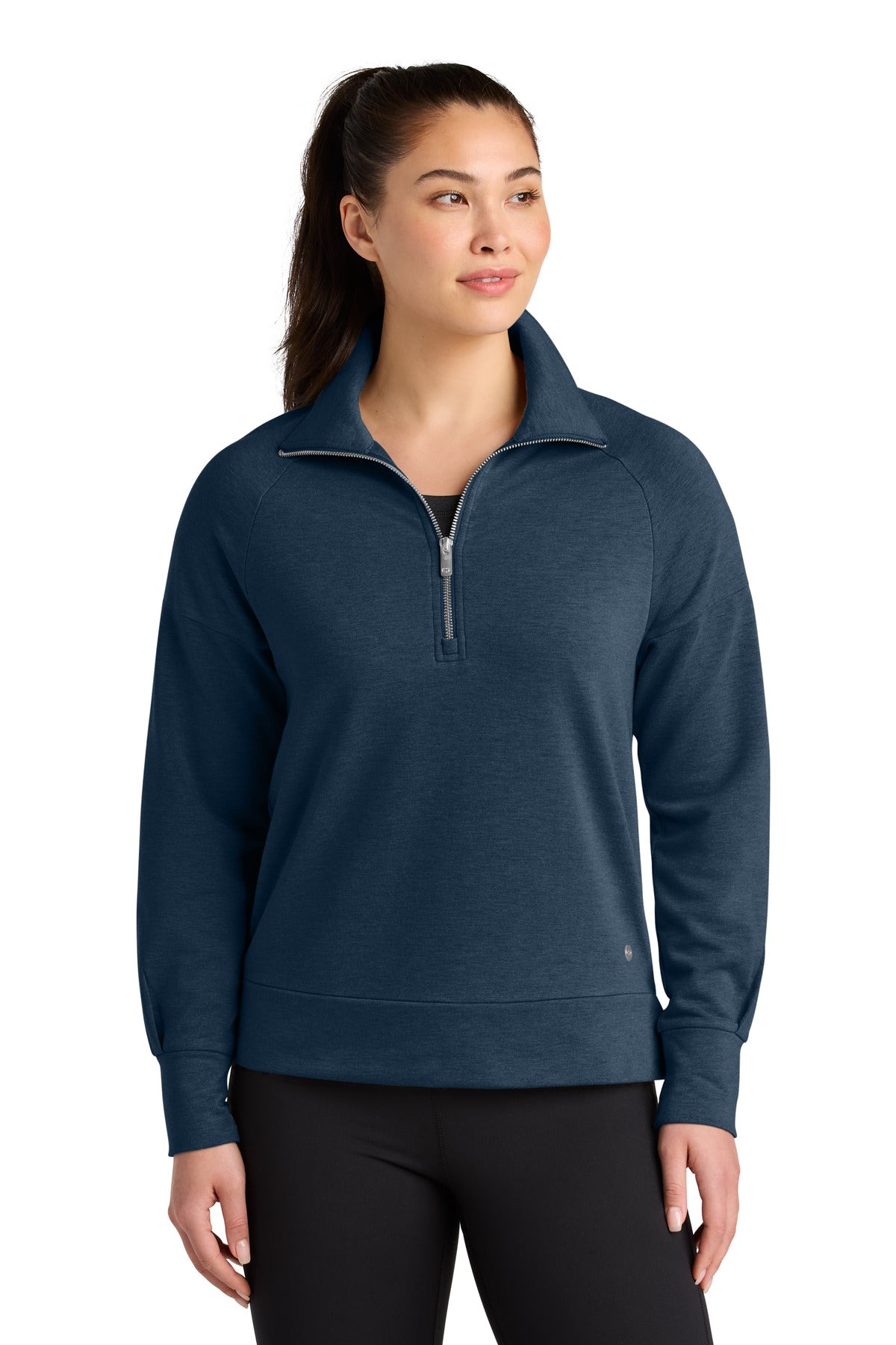 OGIO Women's Luuma 1/2-Zip - River Blue Navy