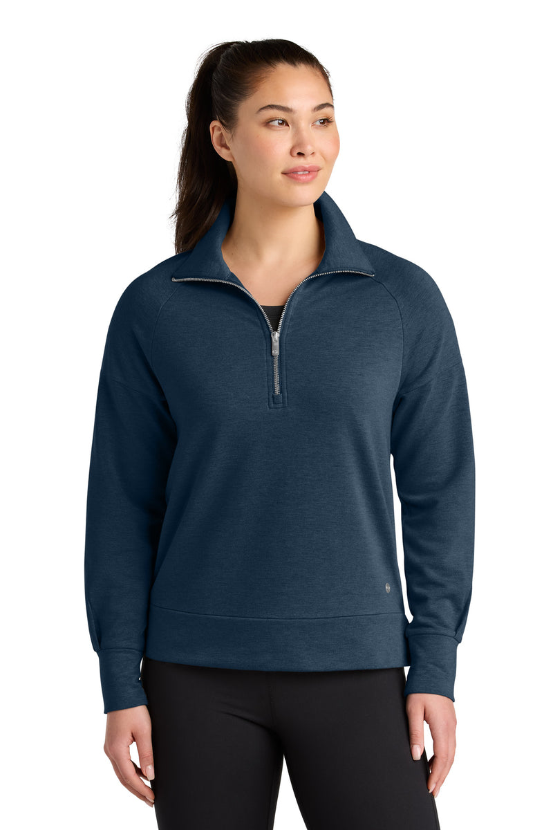 OGIO Women's Luuma 1/2-Zip - River Blue Navy