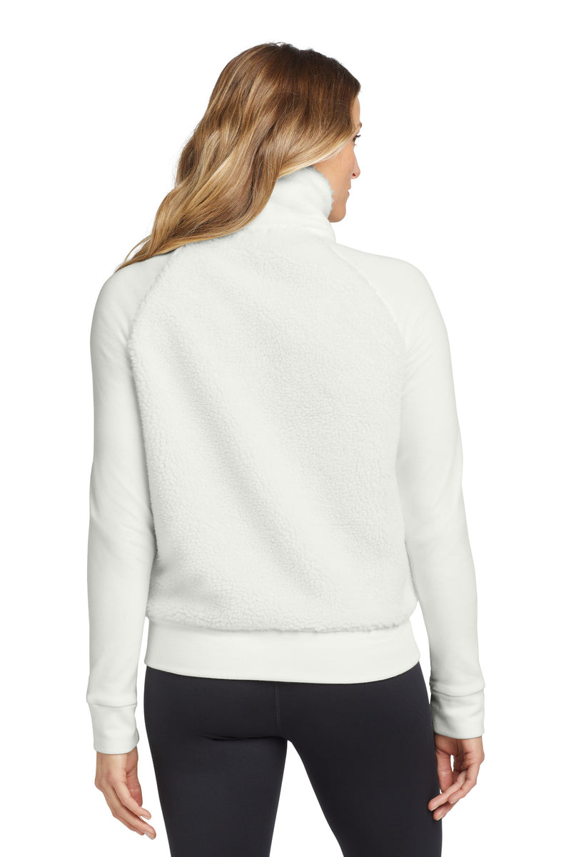 OGIO  Women's Luuma Sherpa Full-Zip - Ivory Snow
