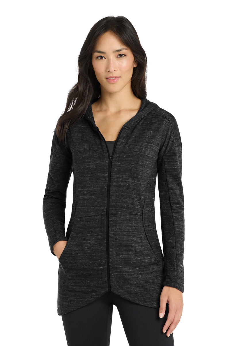 OGIO Women's Flux Full-Zip Hoodie - Blacktop Heather
