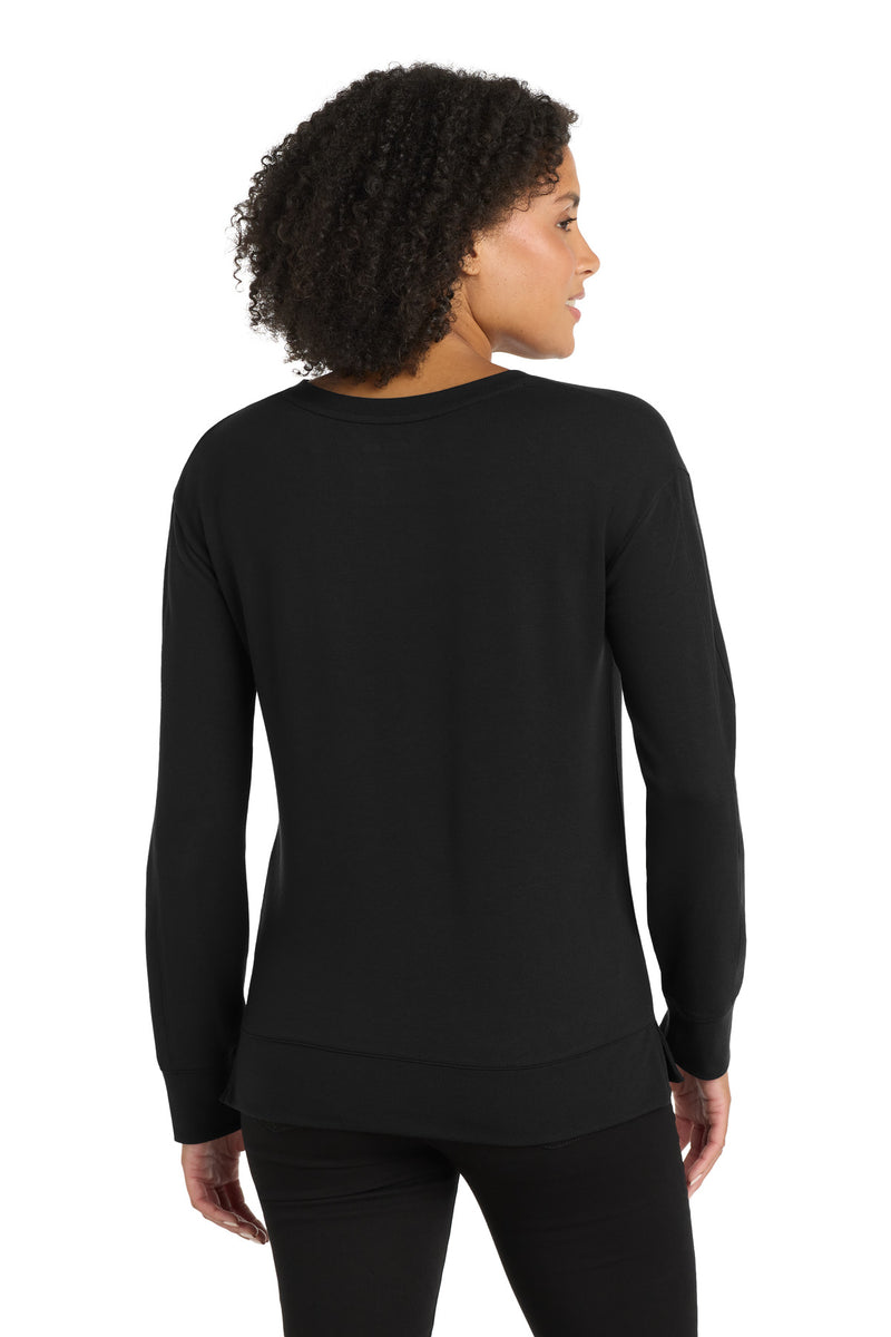 OGIO Women's Luuma Flex Long Sleeve V-Neck - Blacktop