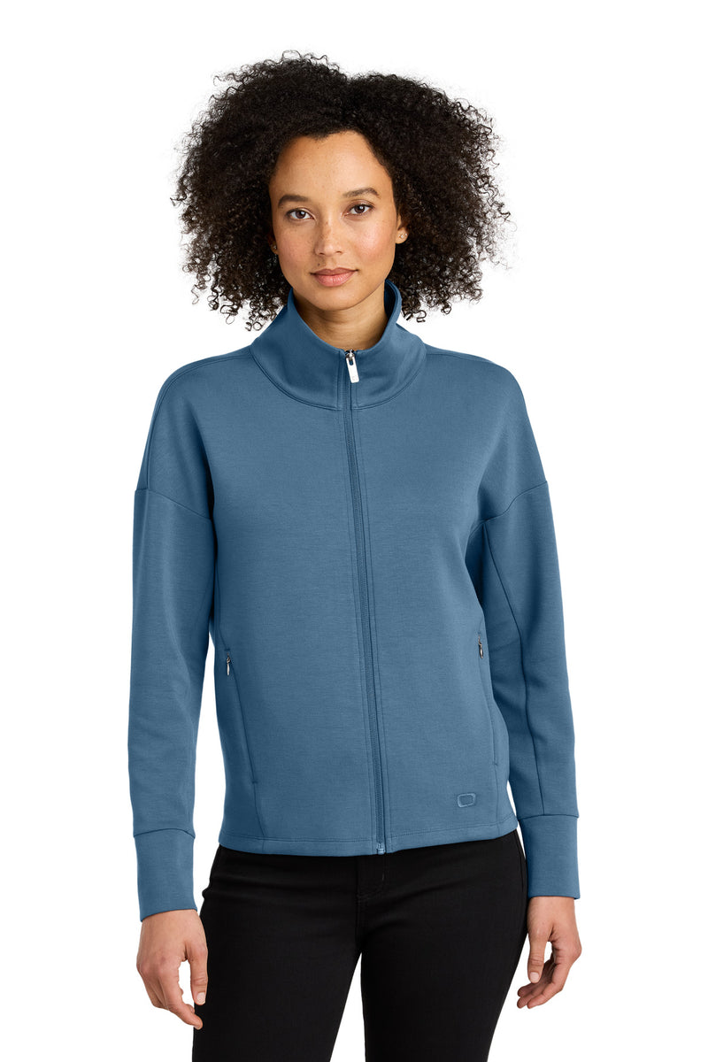 OGIO Women's Transcend Full-Zip - Blue Mist