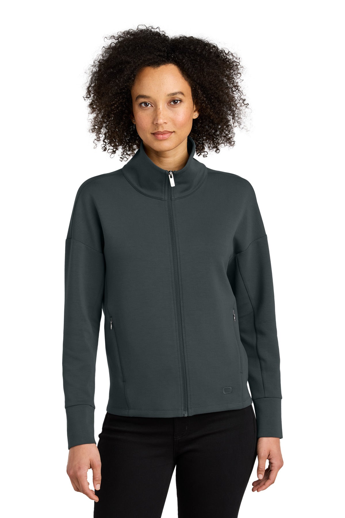 OGIO Women's Transcend Full-Zip - Tarmac Grey